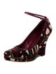 Gucci Velvet Printed Pumps