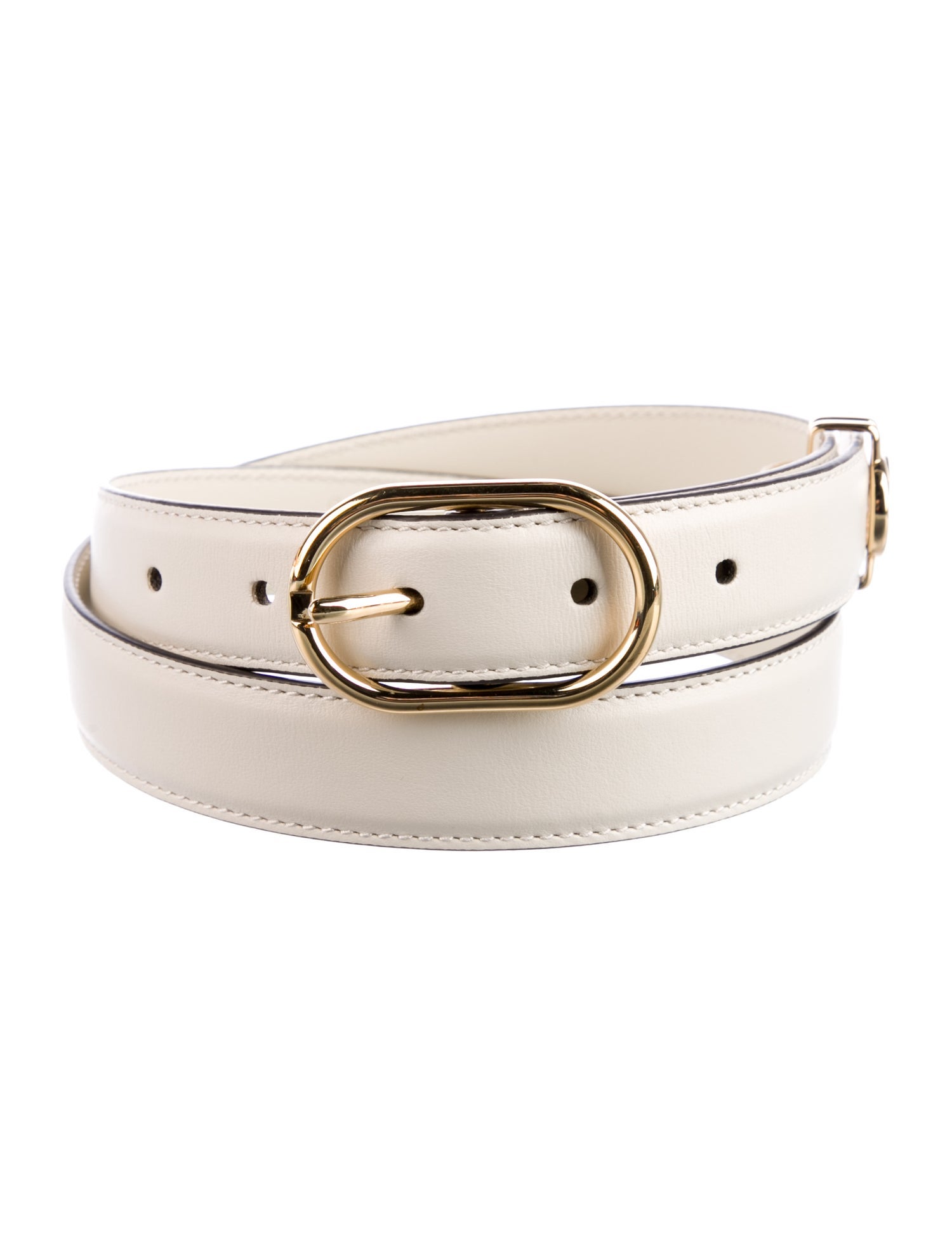 Gucci Double G Logo Skinny Belt