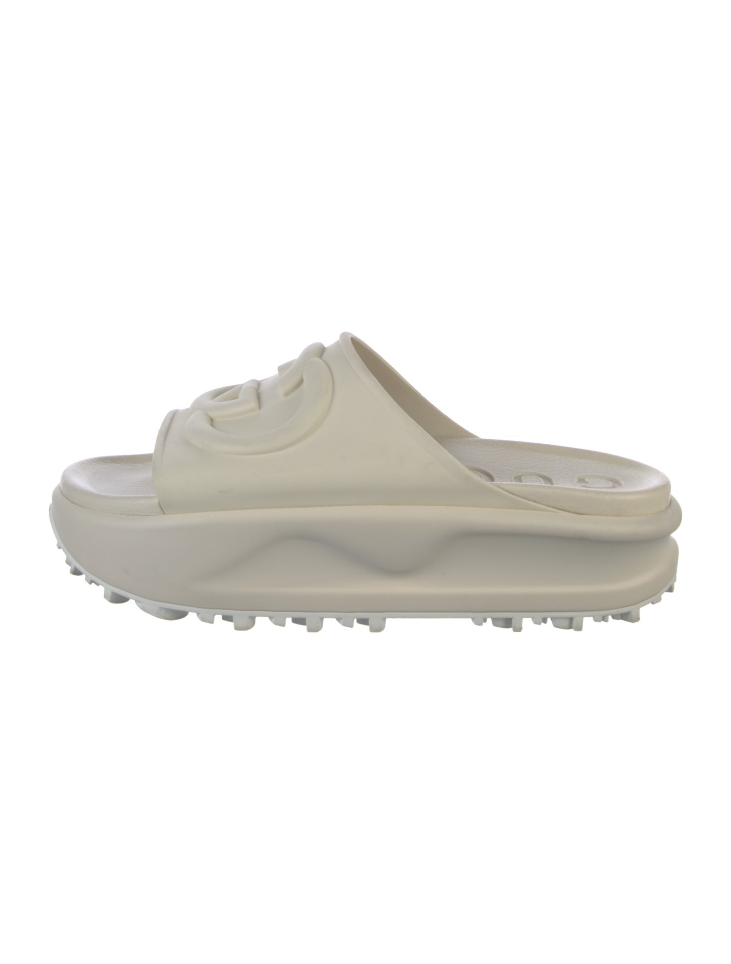 Gucci Interlocking G Logo Rubber Slides