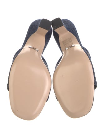 Gucci GG Logo Denim Slides