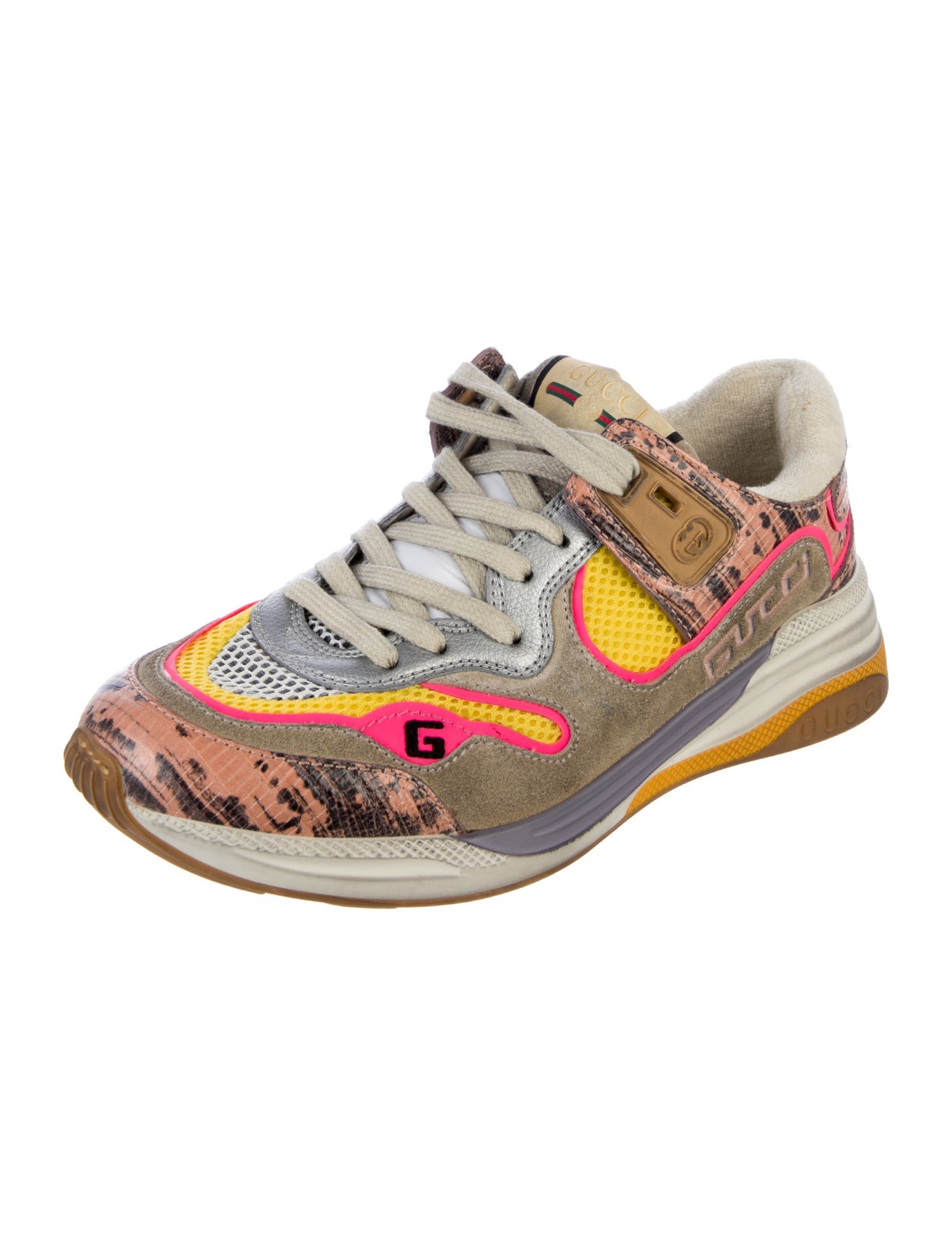 Gucci Interlocking G Logo Suede Sneakers