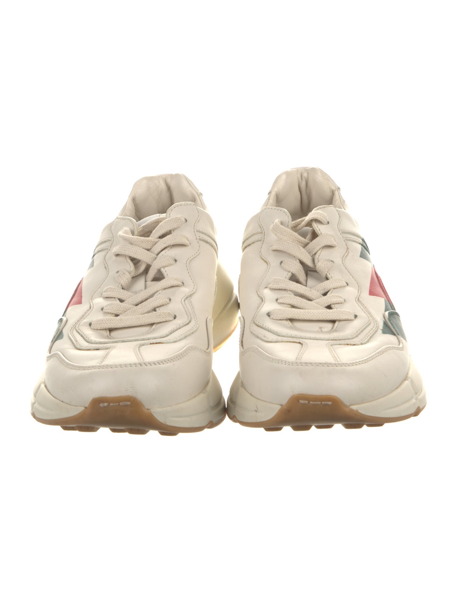 Gucci Web Accent Leather Sneakers