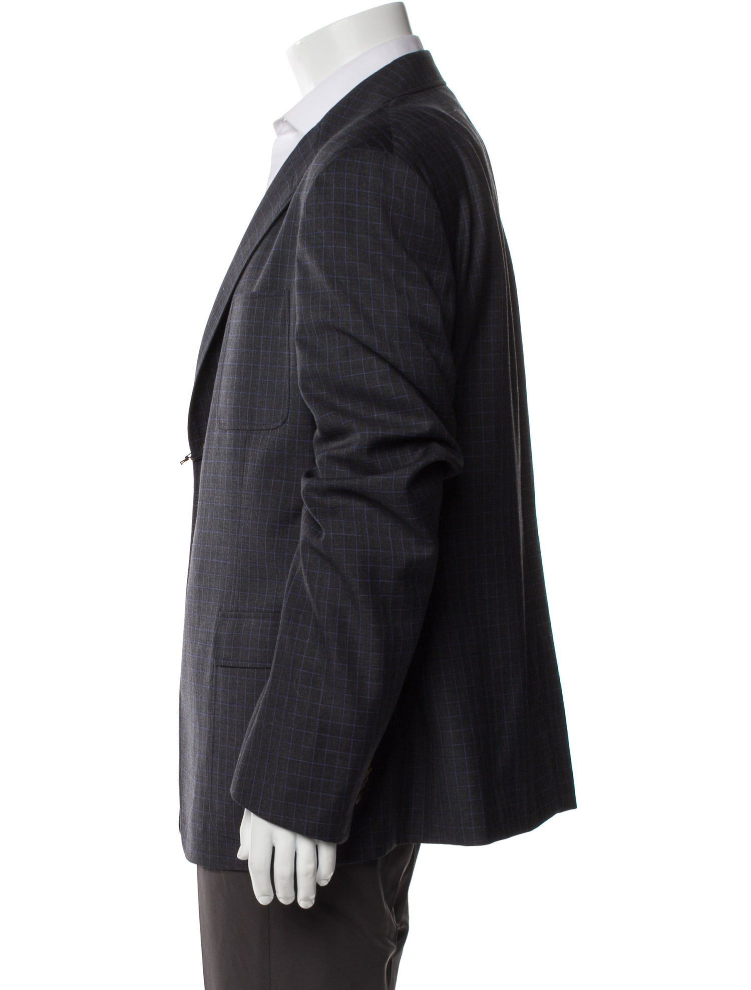 Gucci Wool Plaid Print Blazer w/ Tags