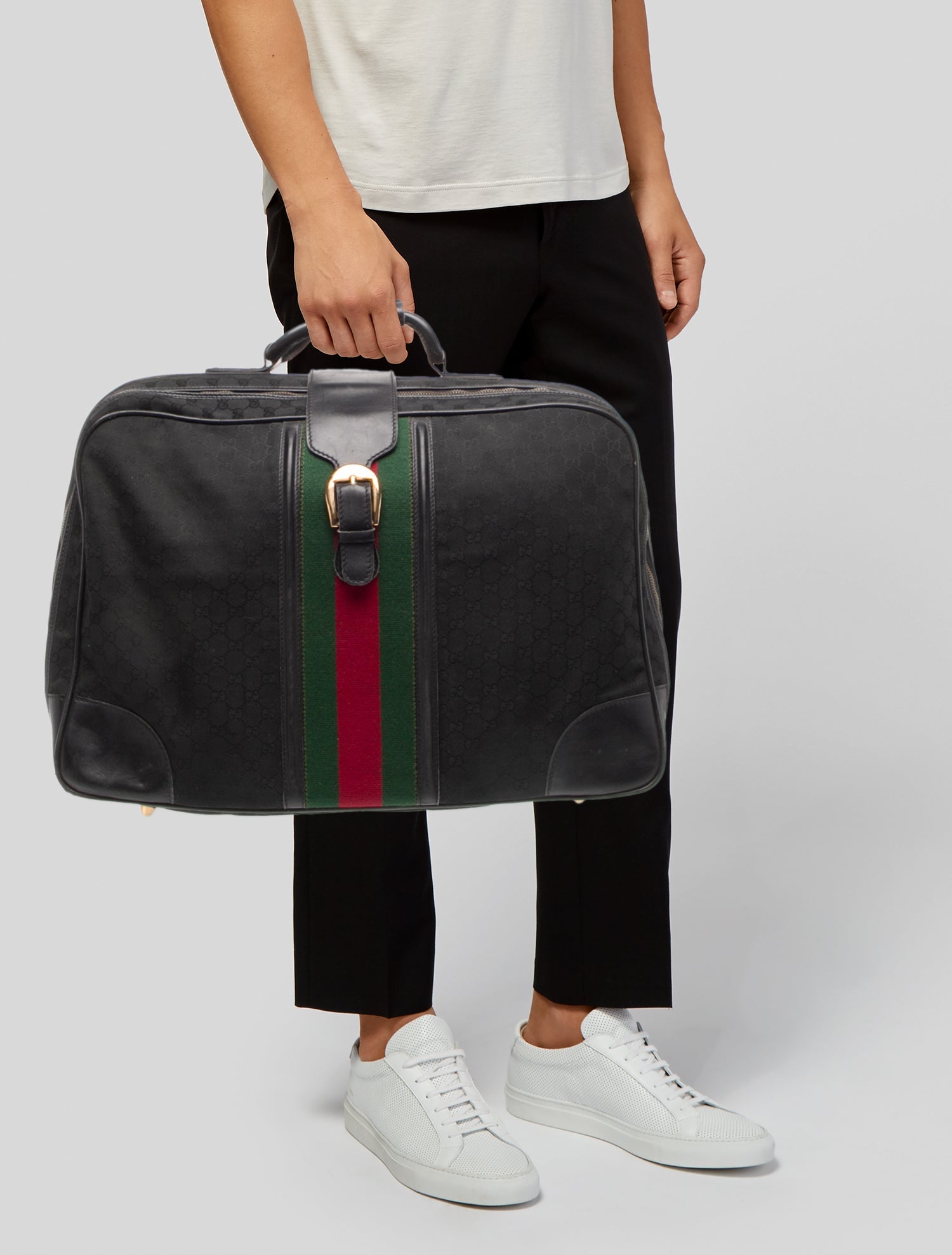 Gucci GG Canvas Top Handle Bag Vintage