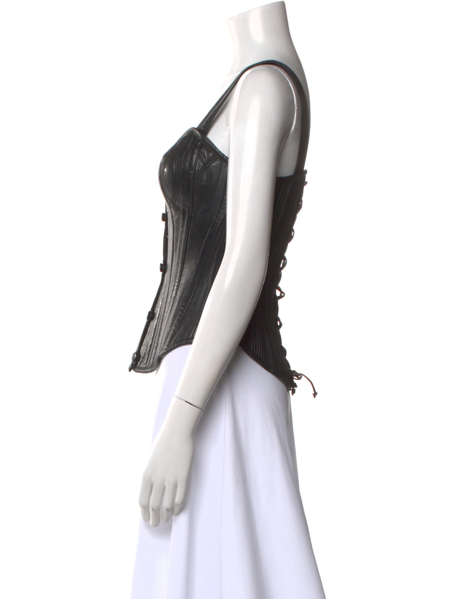 Gucci Vintage 1994 Leather Bustier