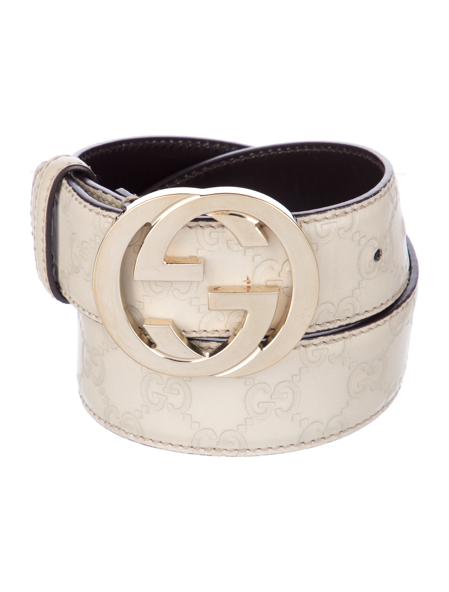 Gucci GG Logo Leather Belt Kit