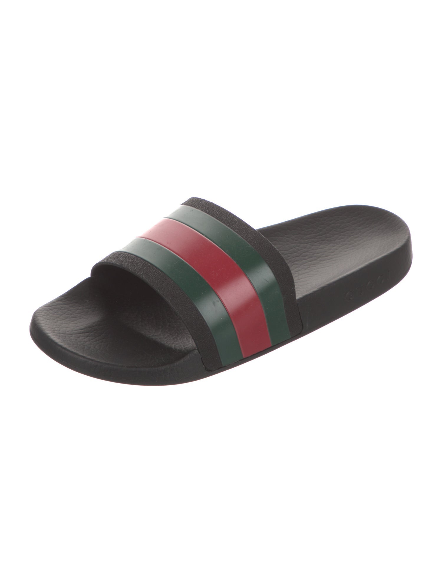 Gucci Web Accent Rubber Slides