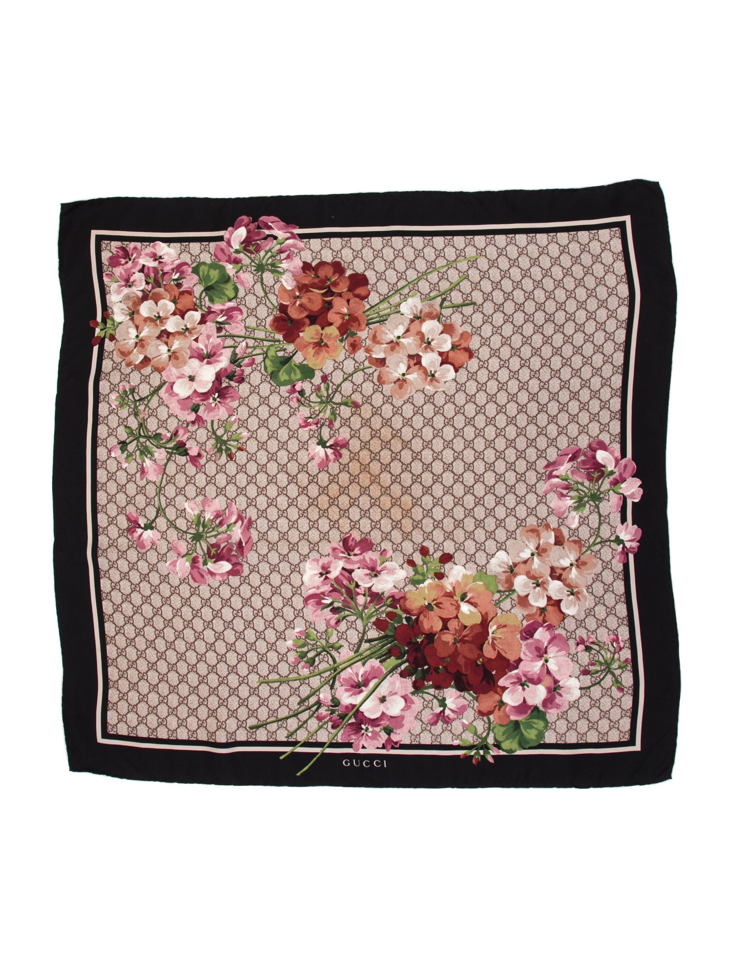 Gucci Silk GG Logo Scarf