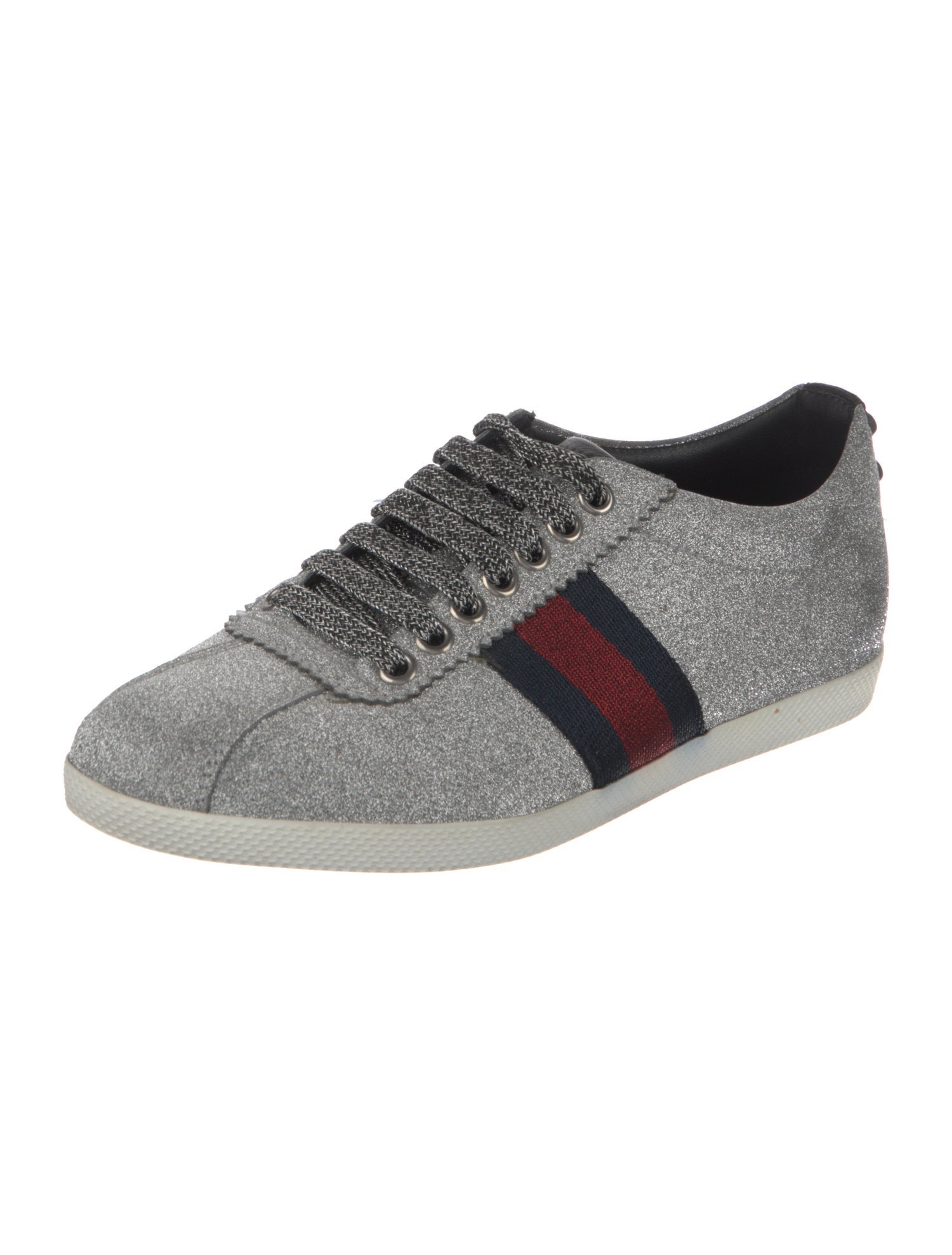 Gucci Web Accent Glitter Sneakers