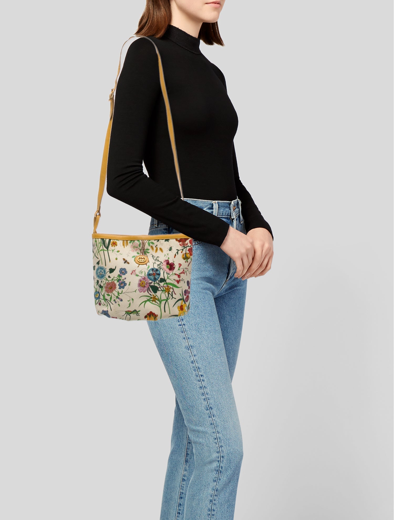 Gucci Flora Micro GG Supreme Shoulder Bag
