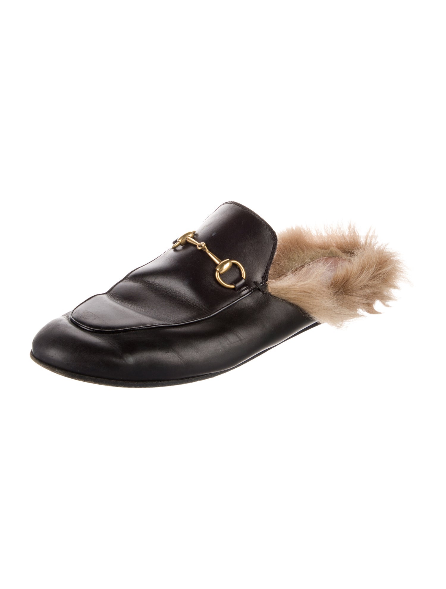 Gucci 1955 Horsebit Accent Leather Mules