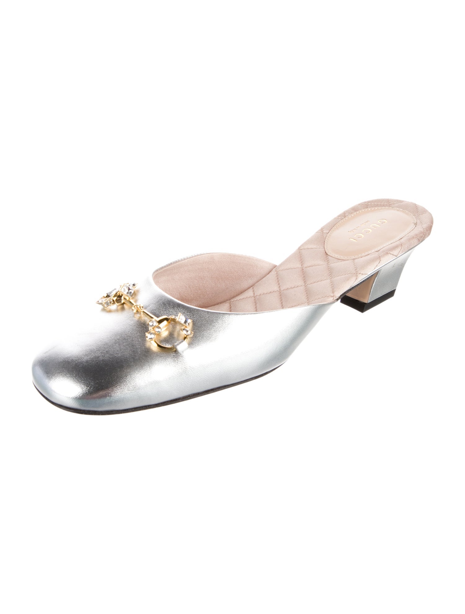 Gucci Horsebit Accent Leather Mules