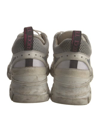 Gucci Leather Mesh Accents Chunky Sneakers