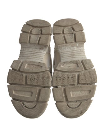 Gucci Leather Mesh Accents Chunky Sneakers