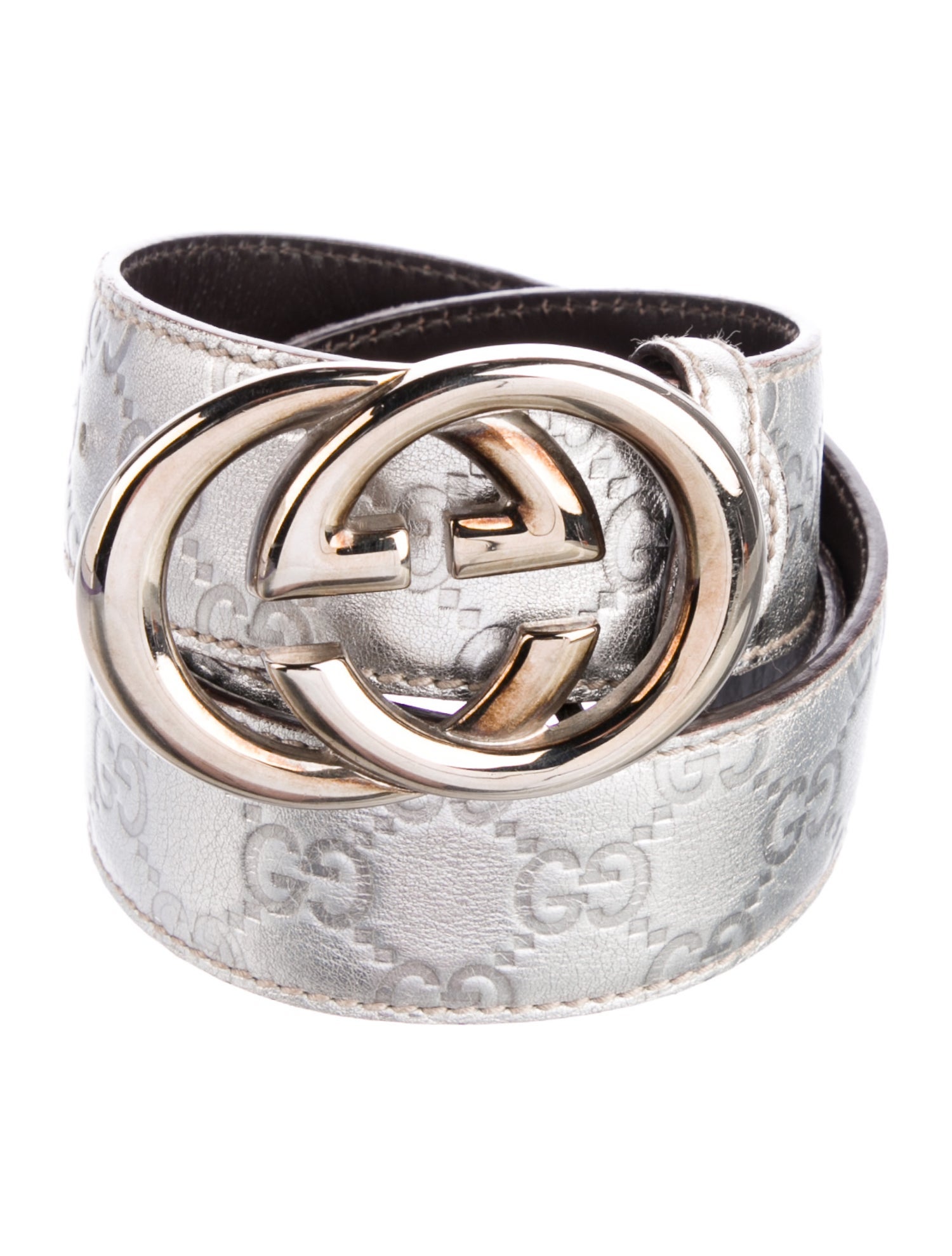 Gucci Interlocking G Logo Leather Belt