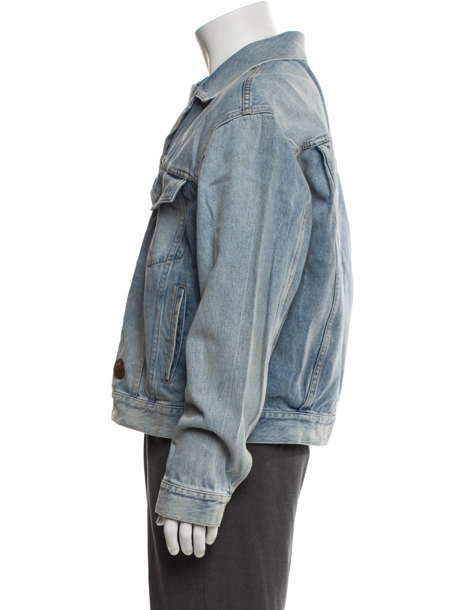 Gucci 2021 Interlocking G Logo Denim Jacket