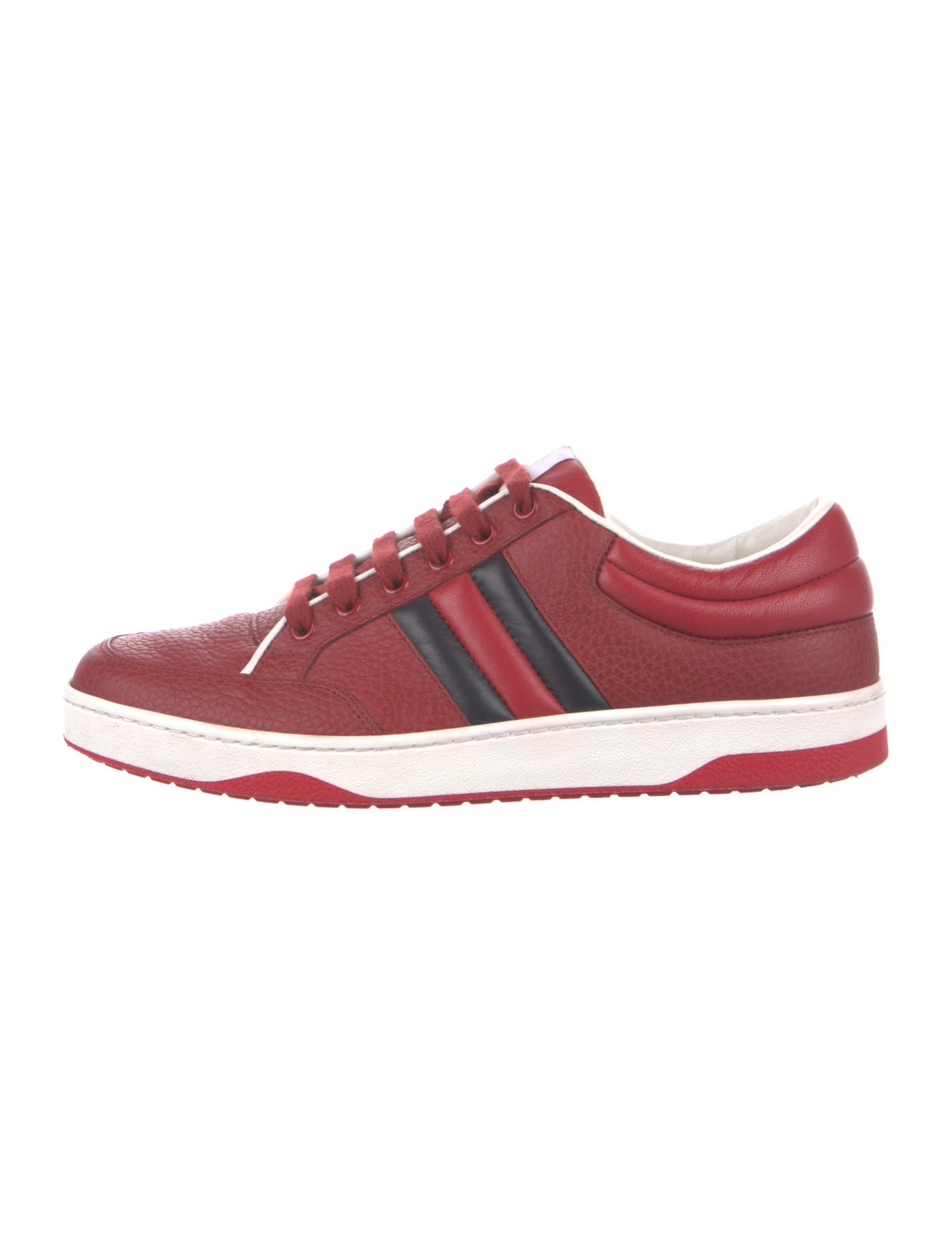 Gucci Sylvie Web Accent Leather Sneakers