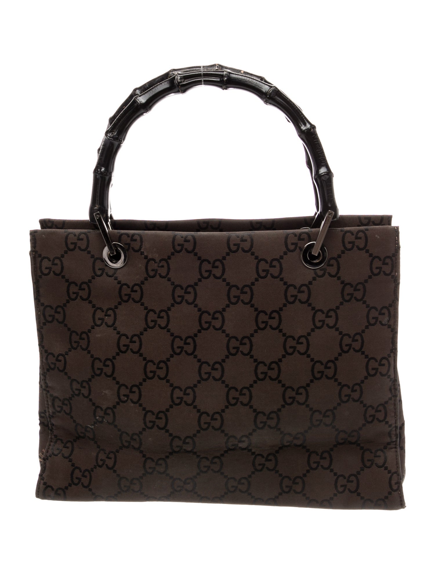 Gucci GG Nylon Bamboo Shopper