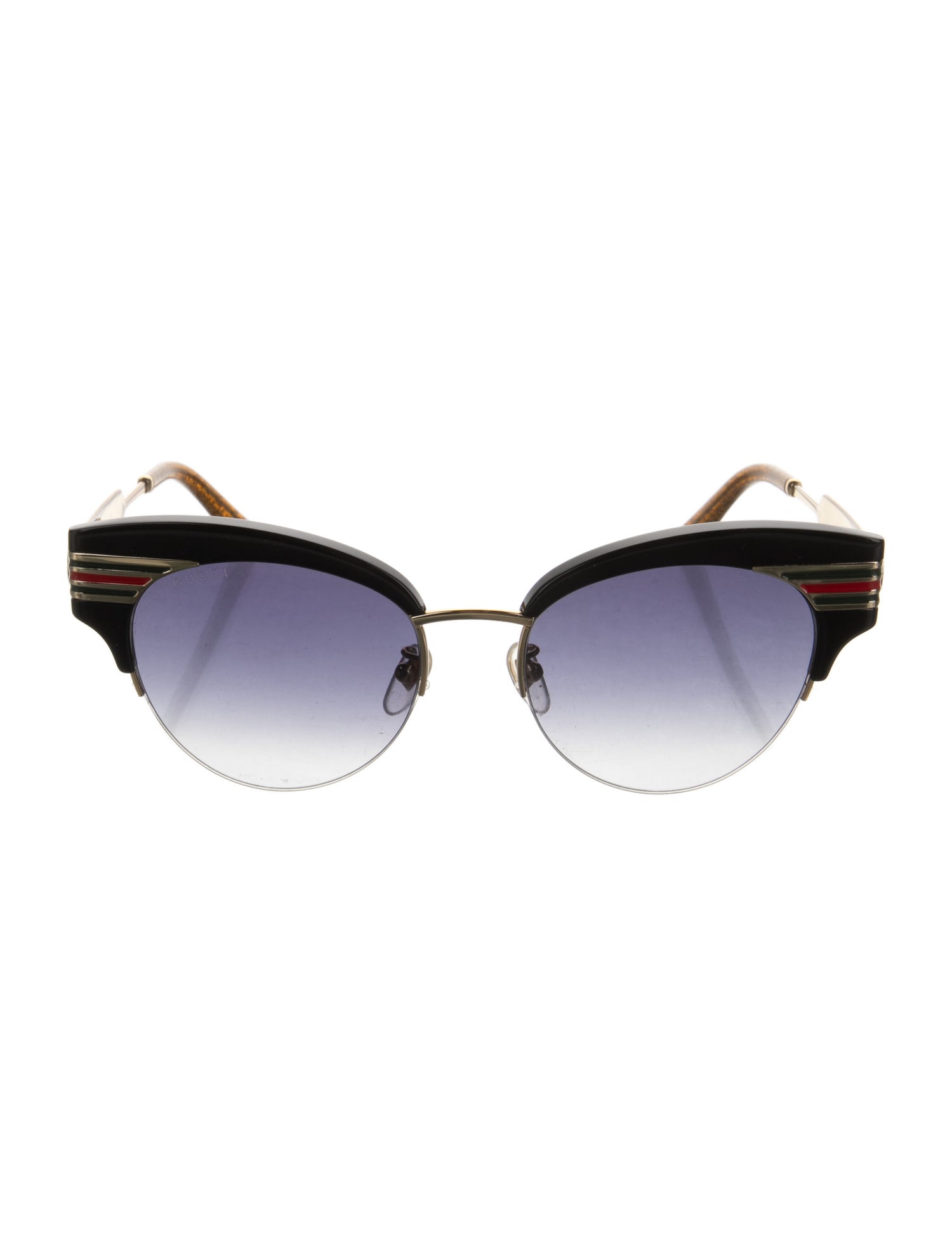 Gucci Web Accent Cat-Eye Sunglasses