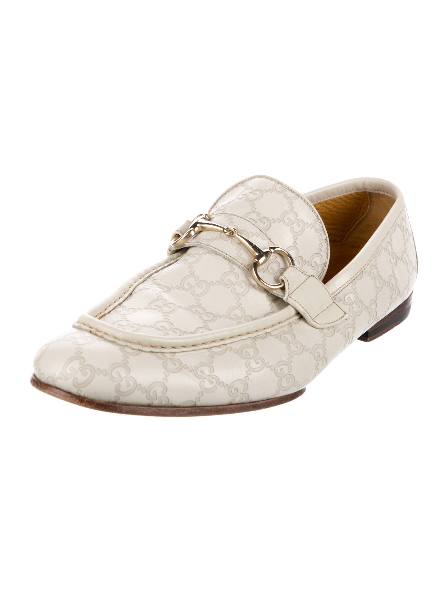 Gucci GG Supreme Leather Dress Loafers