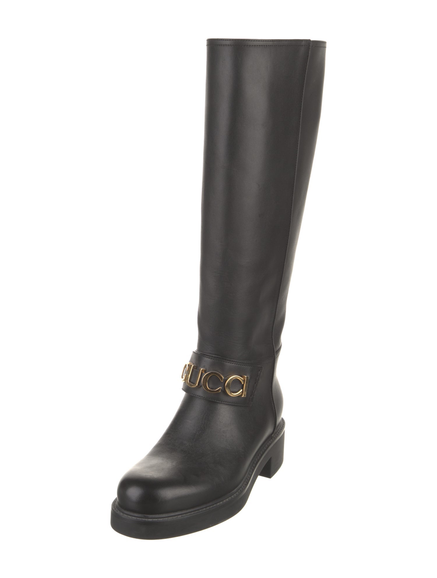 Gucci Leather Riding Boots