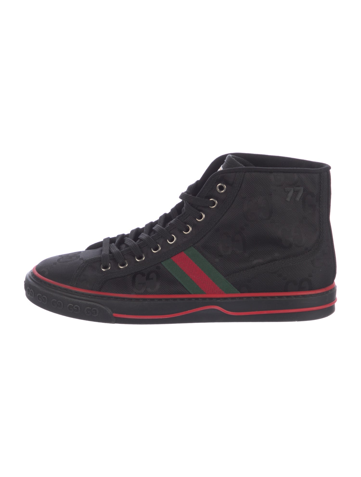 Gucci Web Accent Canvas Sneakers