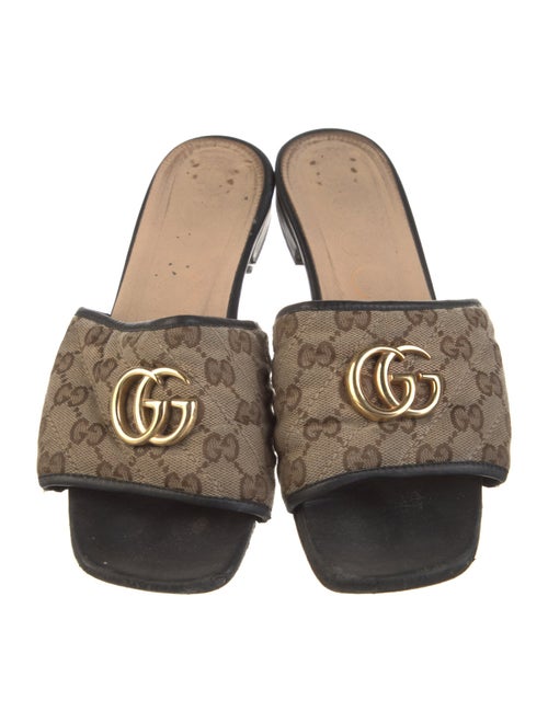 Gucci GG Canvas Canvas Slides