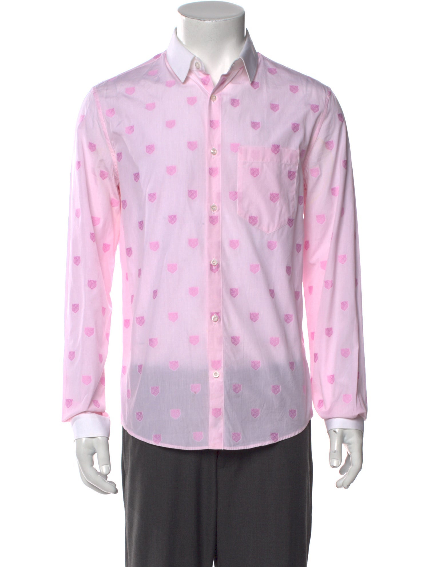 Gucci Tiger Head Accent Printed Shirt