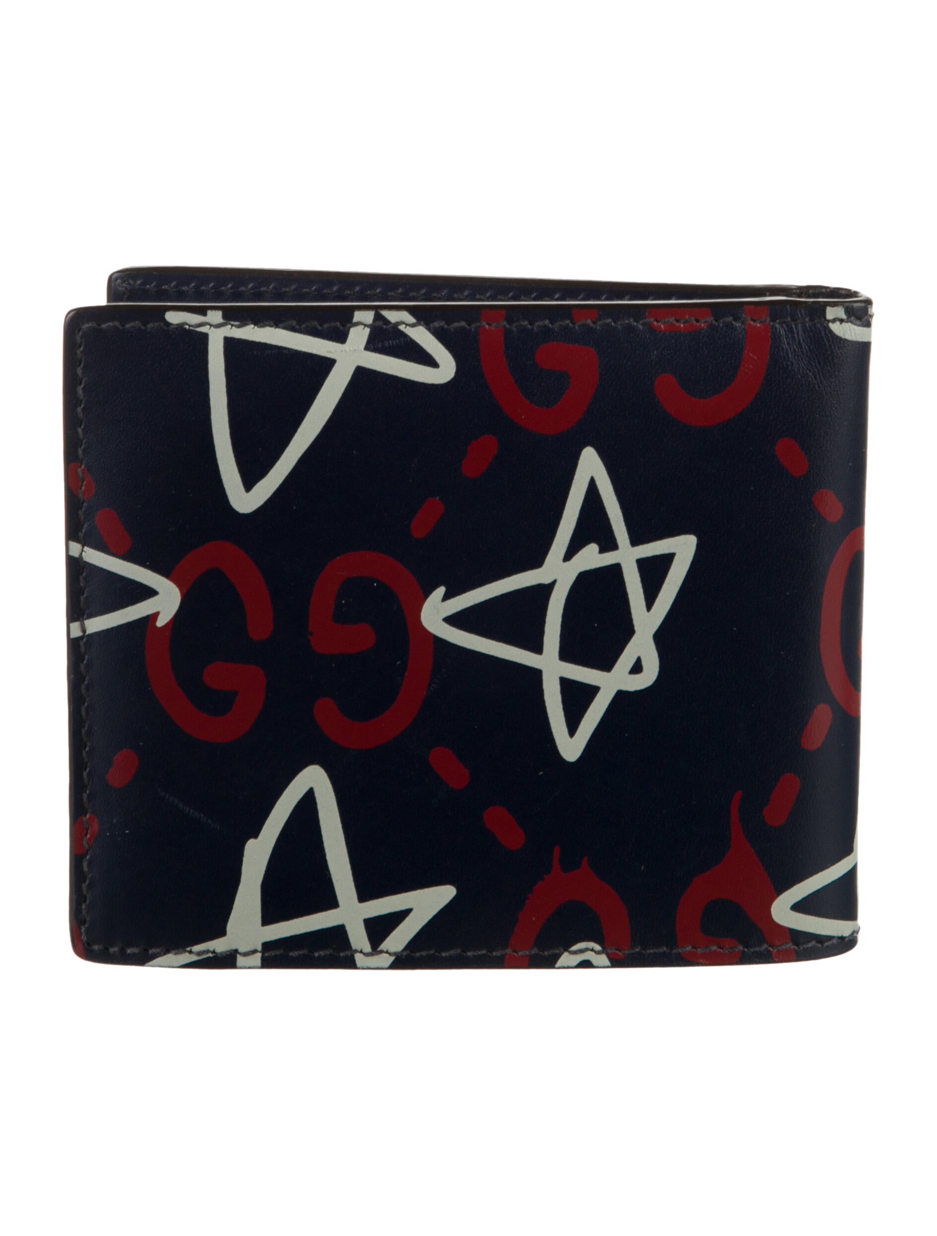 Gucci Gucci Ghost GG Graffiti Bifold Wallet