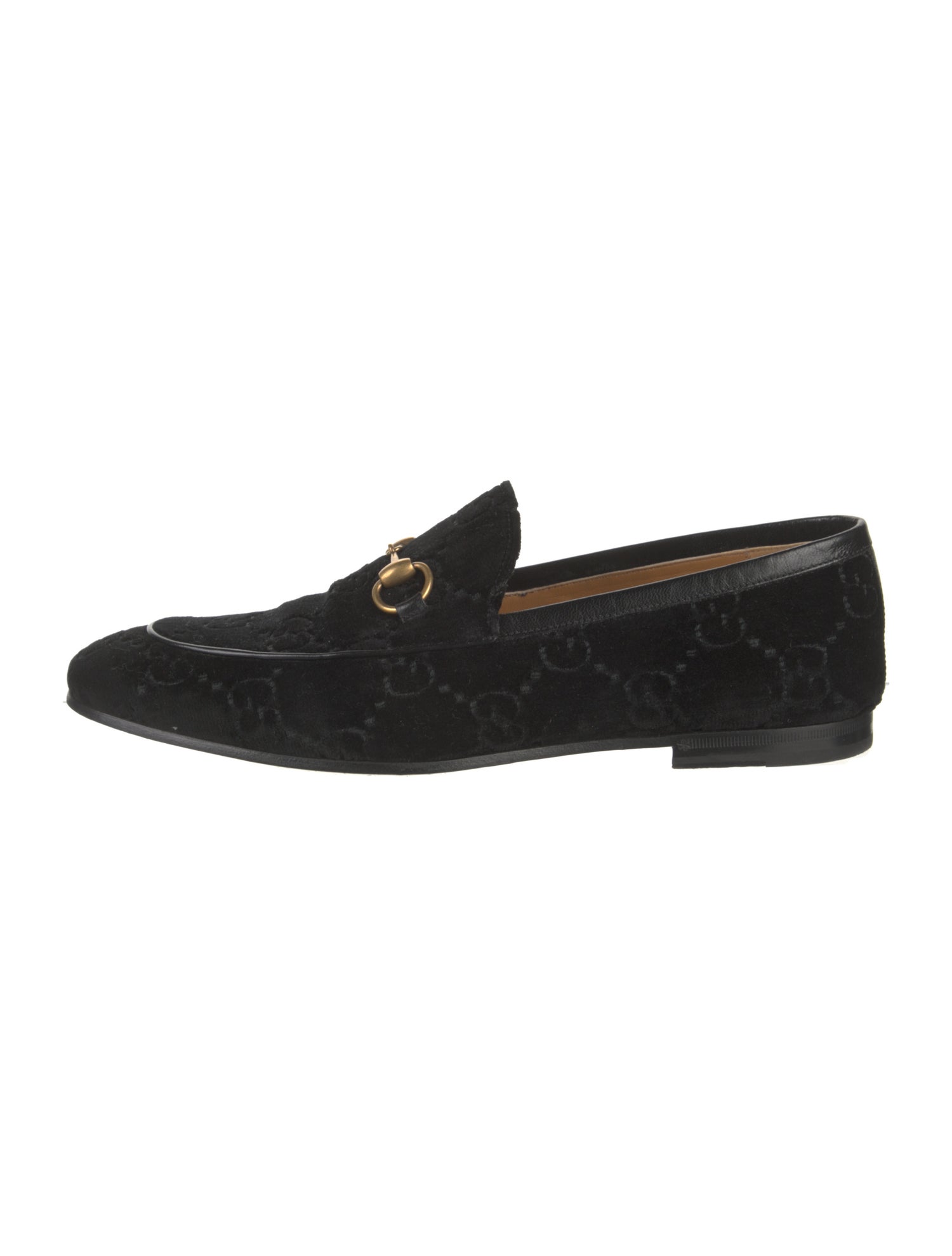 Gucci GG Logo Velvet Dress Loafers