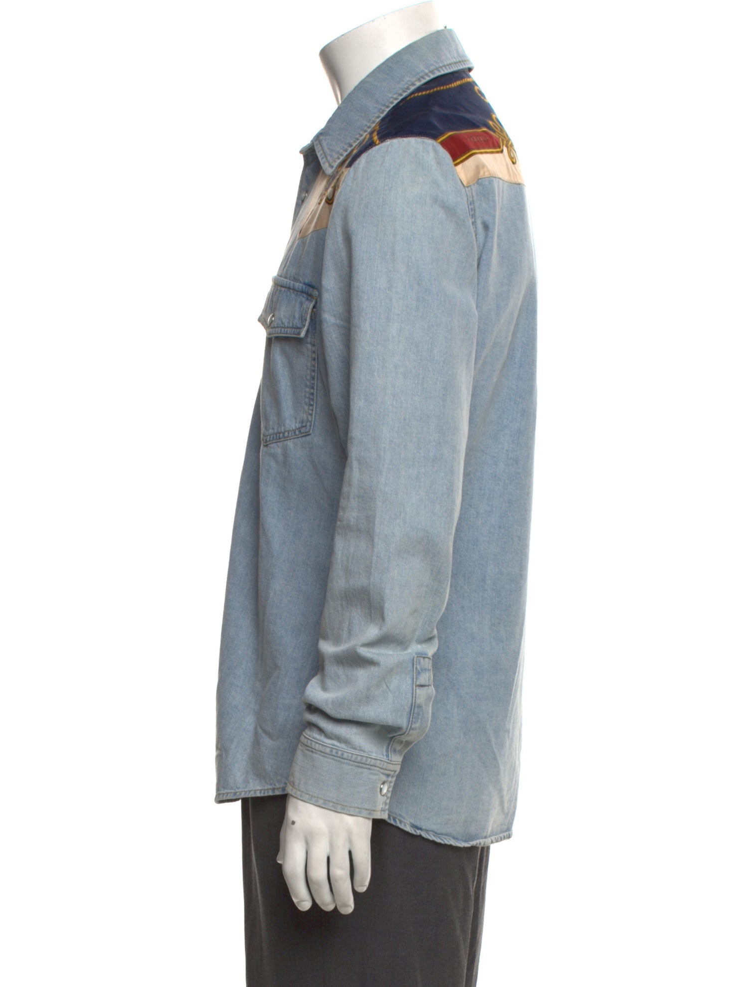 Gucci Long Sleeve Denim Shirt