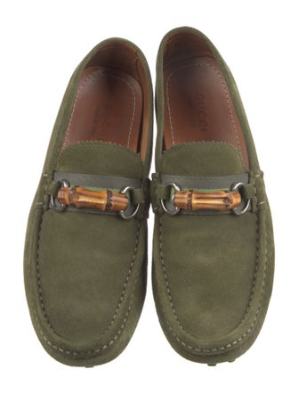 Gucci Horsebit Accent Suede Drivers