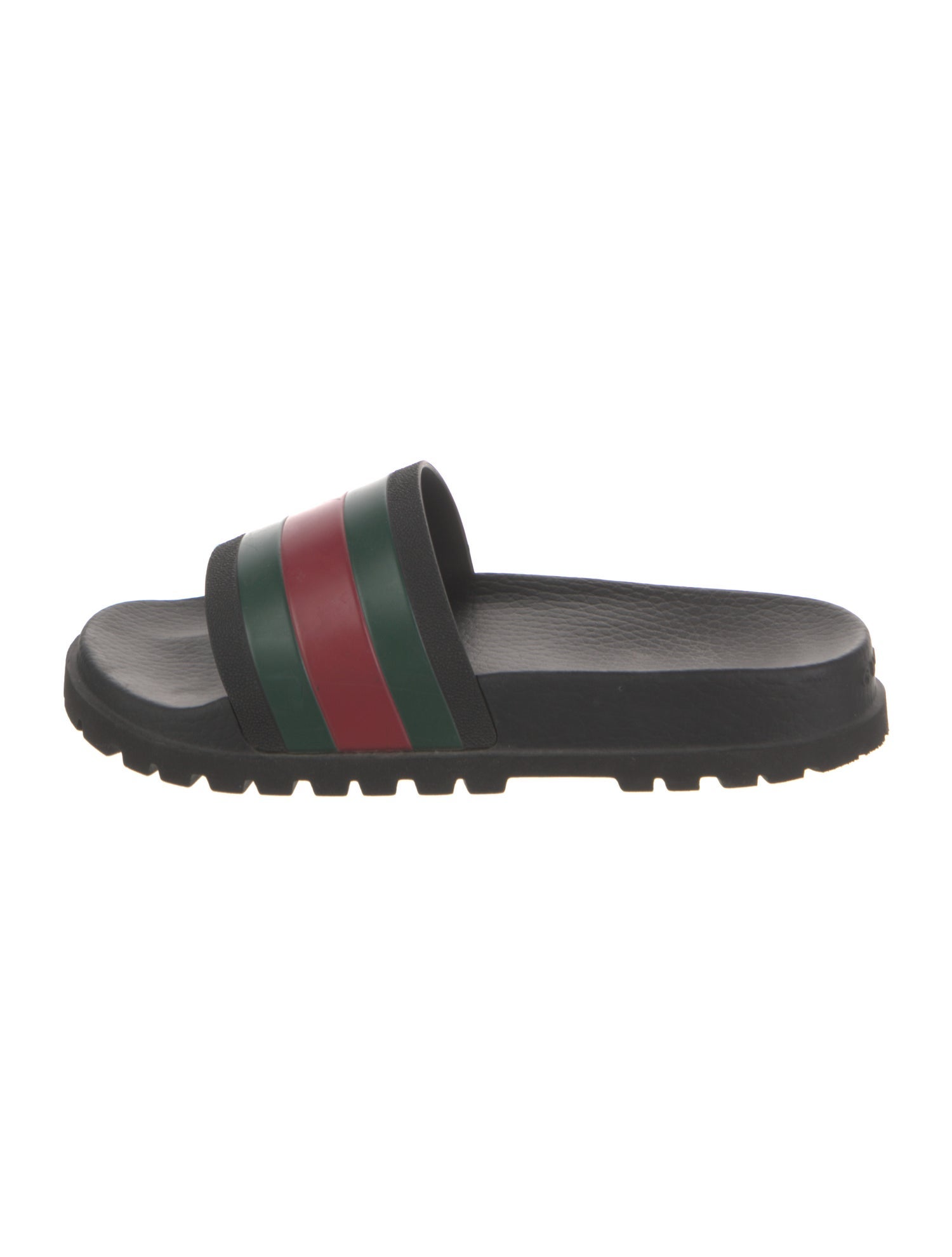 Gucci Web Accent Rubber Slides
