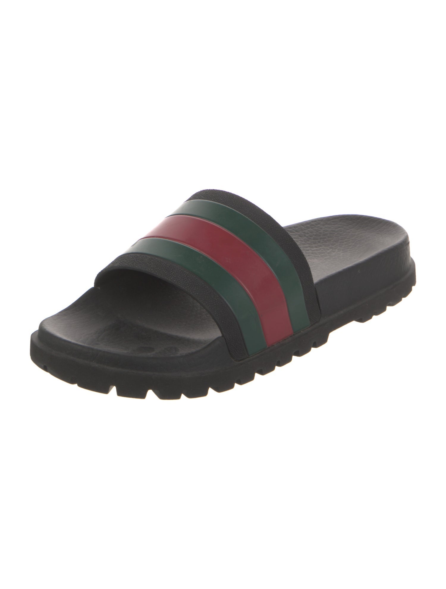 Gucci Web Accent Rubber Slides