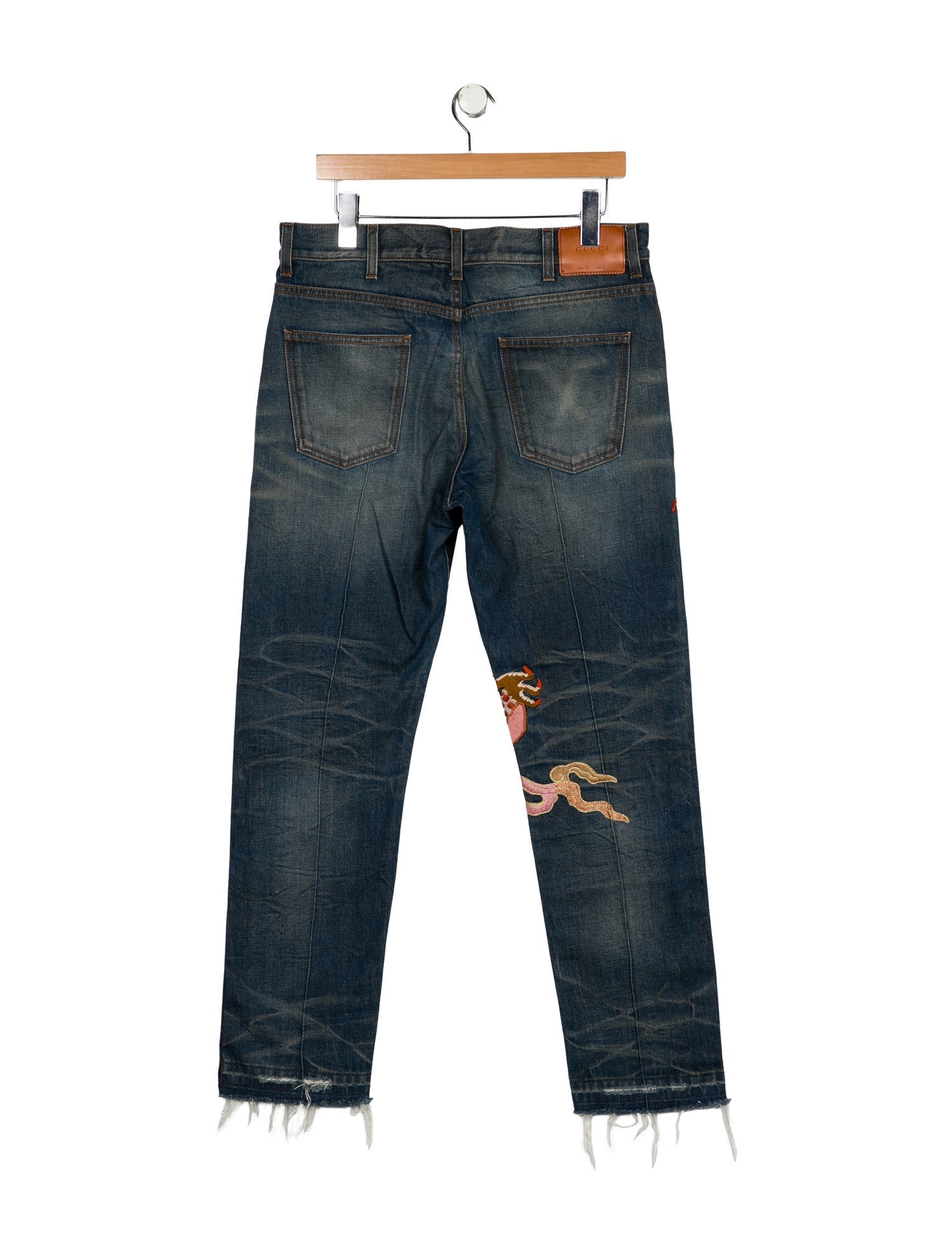 Gucci Mid-Rise Straight Leg Jeans