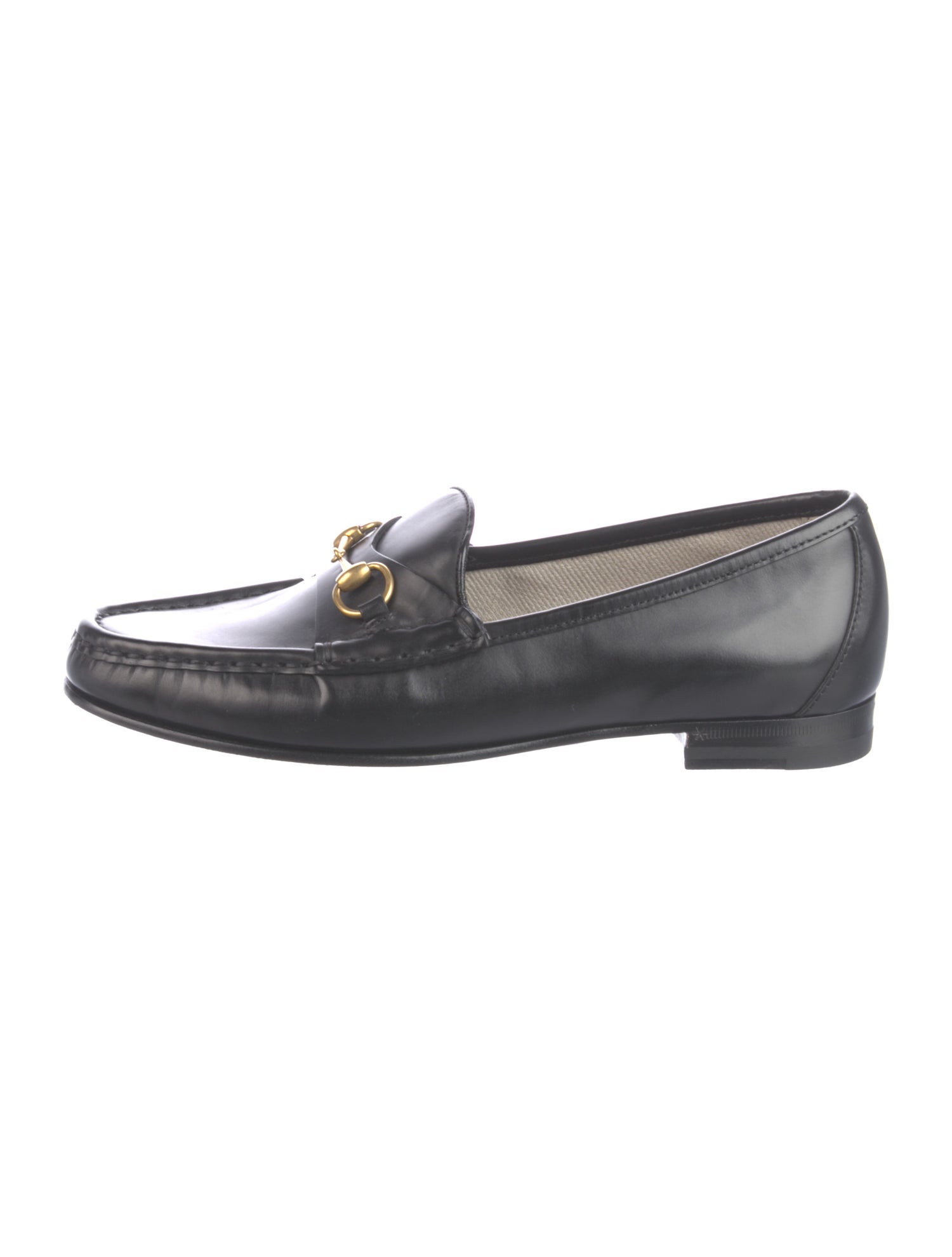 Gucci Horsebit Accent Leather Loafers
