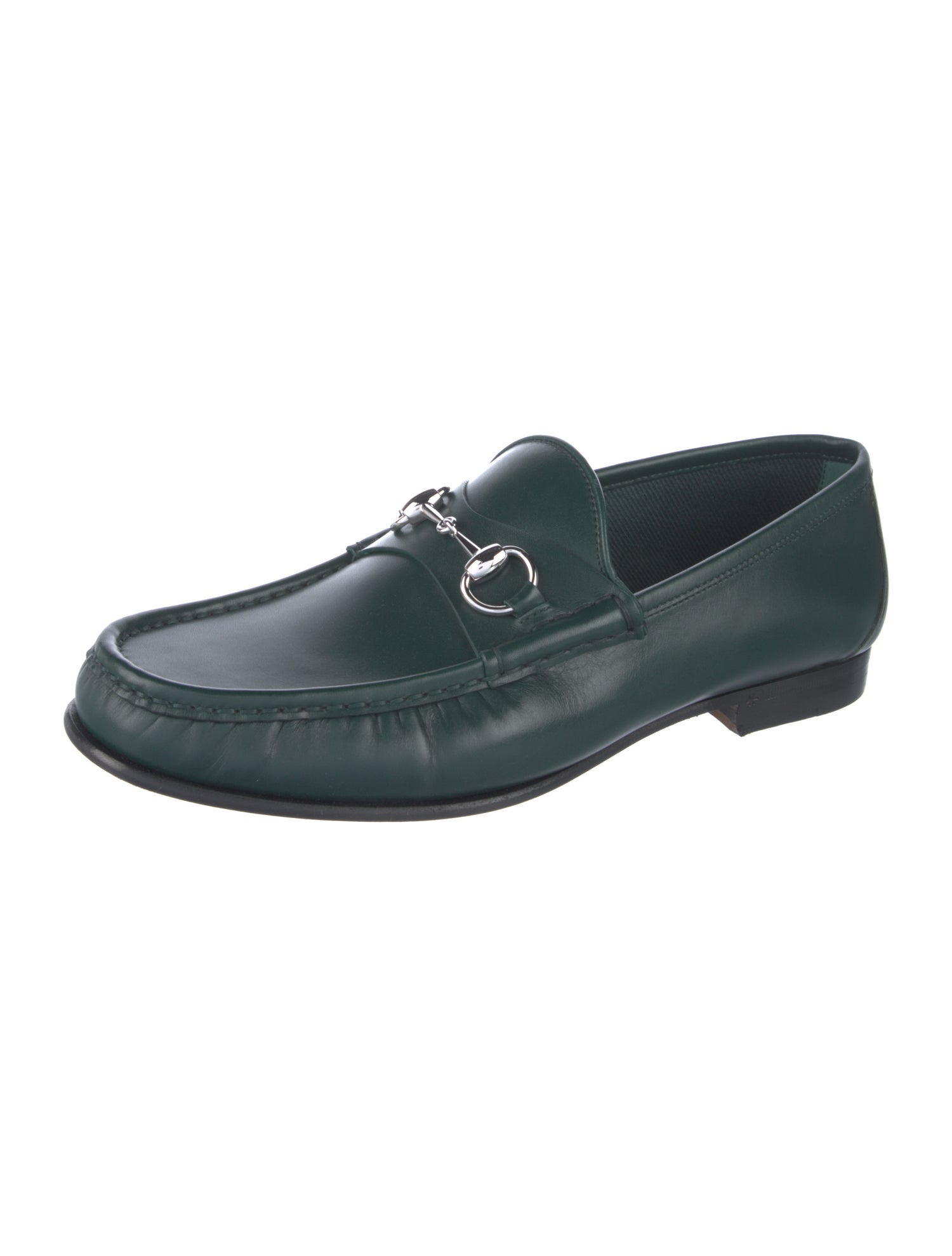 Gucci Horsebit Accent Leather Dress Loafers