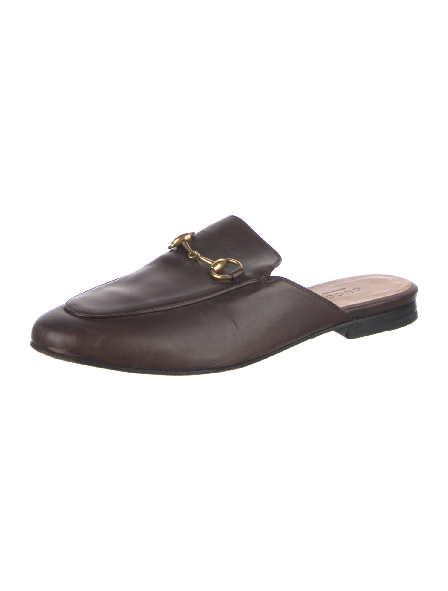 Gucci Horsebit Accent Leather Mules