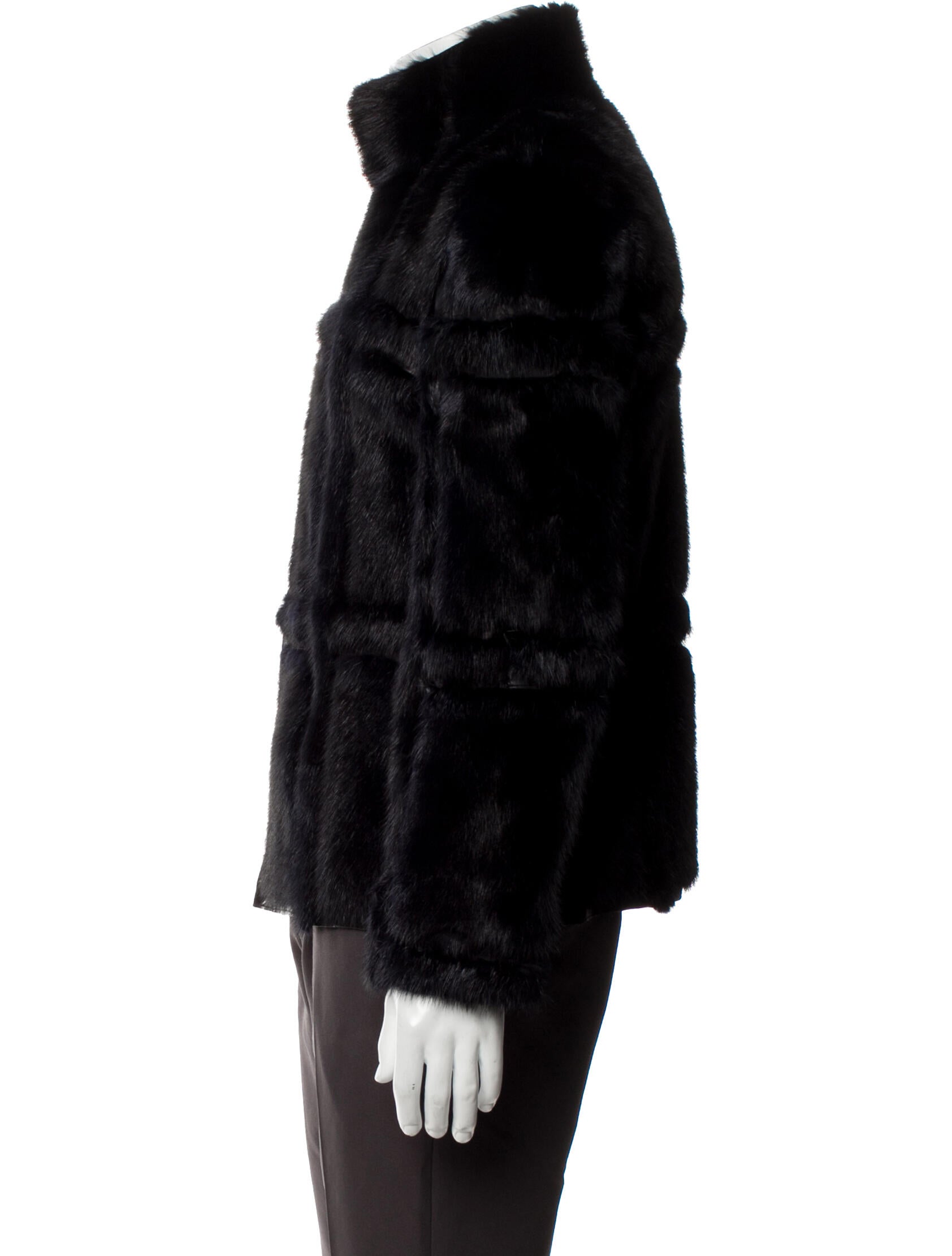 Gucci Vintage 2004 Mink and Crocodile Jacket