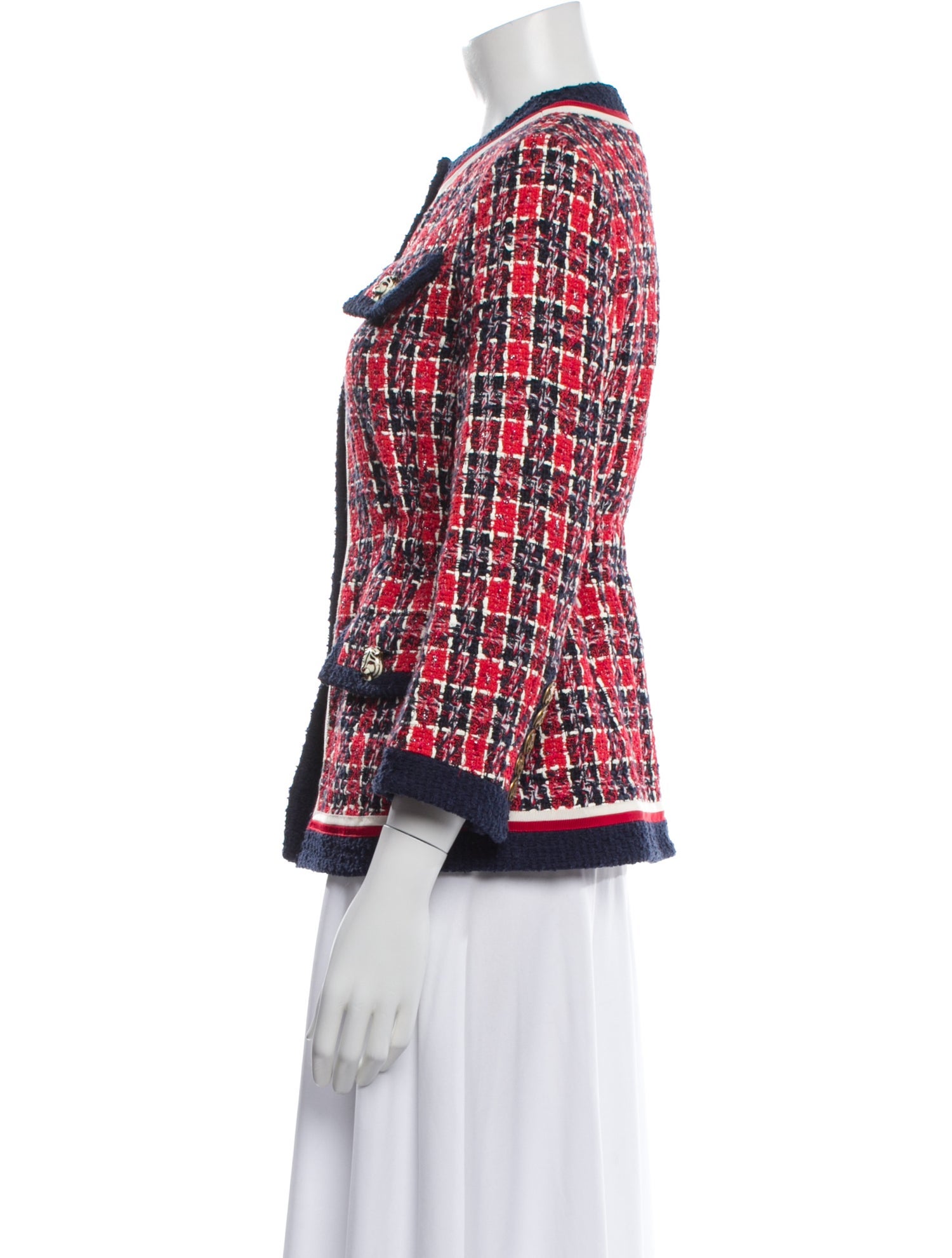 Gucci 2018 Tweed Pattern Evening Jacket