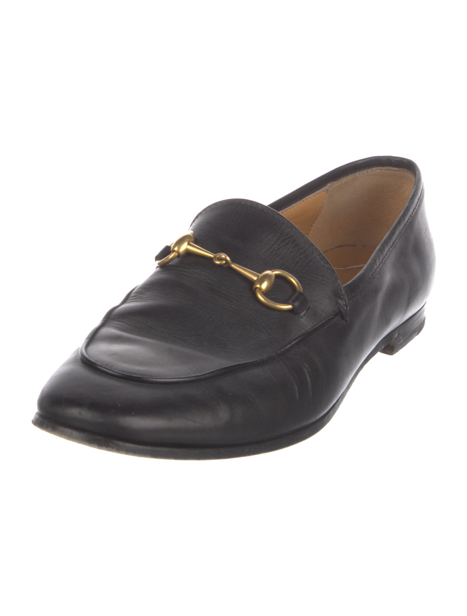 Gucci Horsebit Accent Leather Loafers