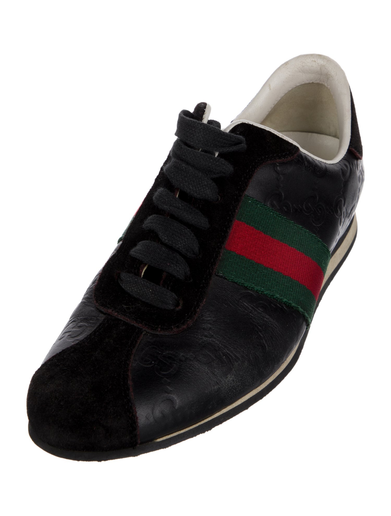 Gucci Vintage Web Accent Sneakers