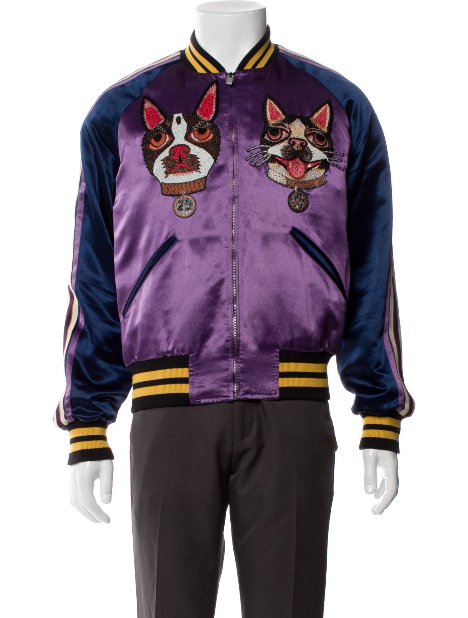 Gucci 2017 Sylvie Web Accent Bomber Jacket