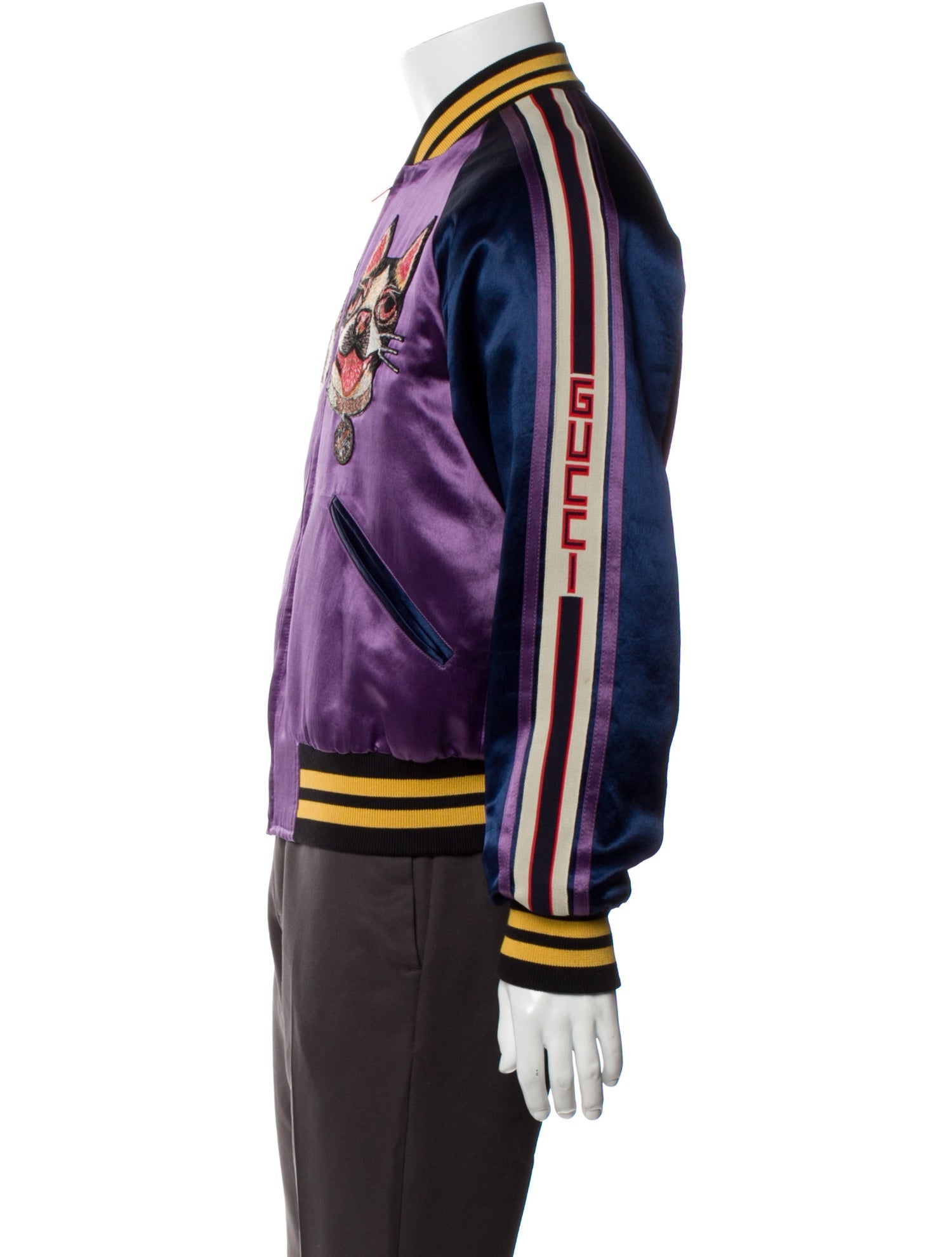 Gucci 2017 Sylvie Web Accent Bomber Jacket