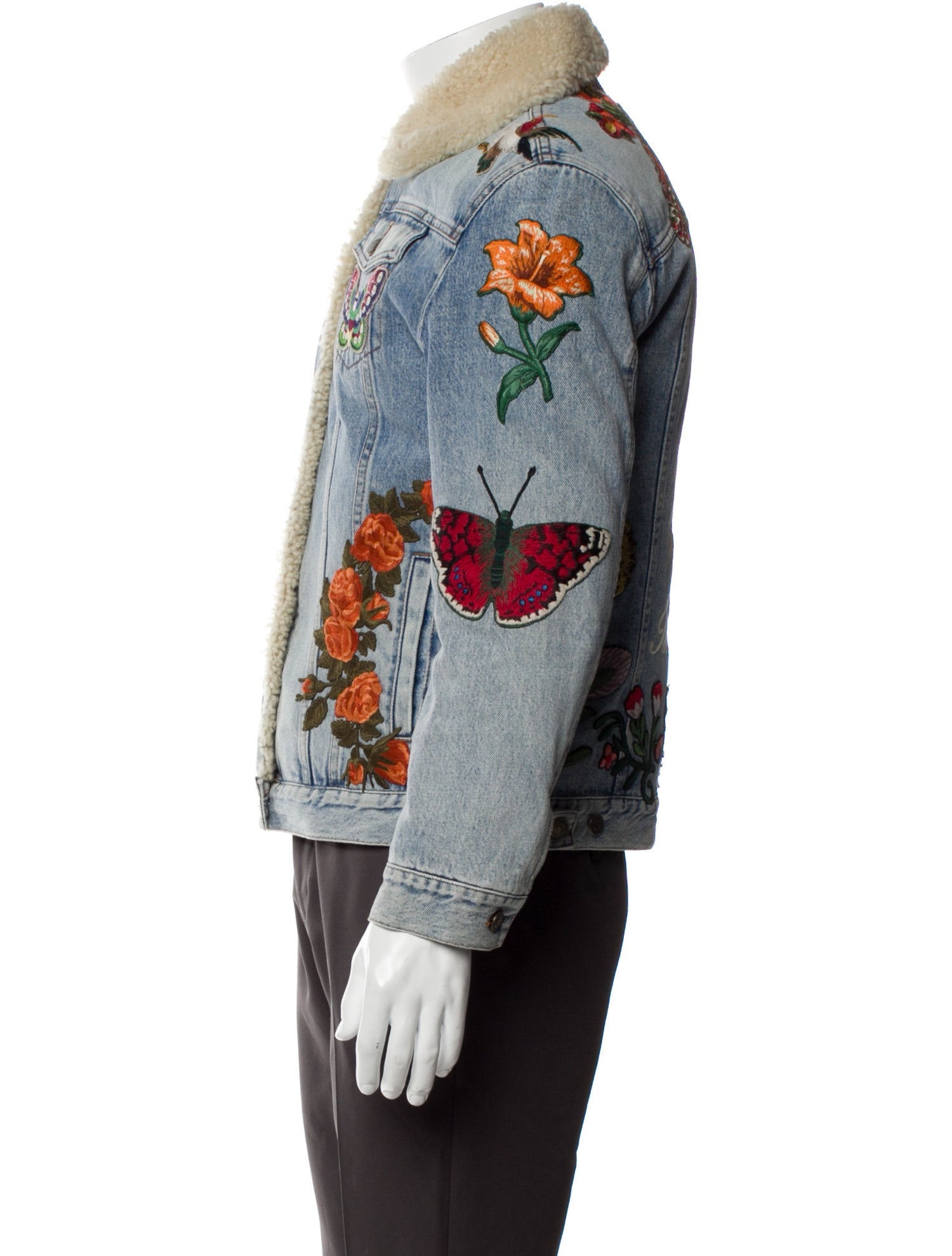 Gucci Graphic Print Denim Jacket