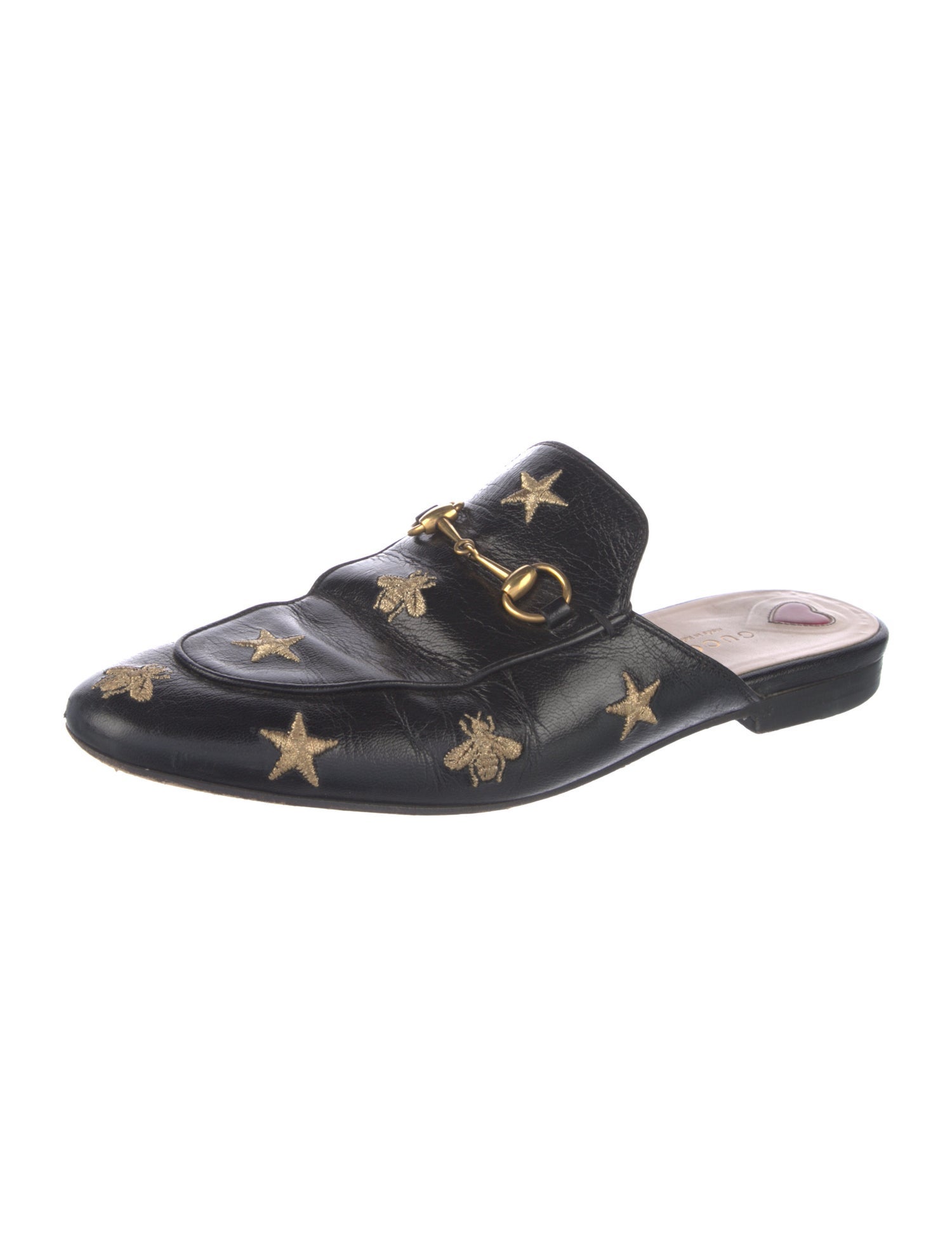 Gucci Horsebit Accent Leather Mules