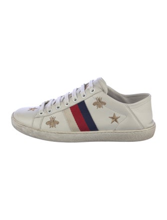 Gucci Sylvie Web Accent Leather Sneakers