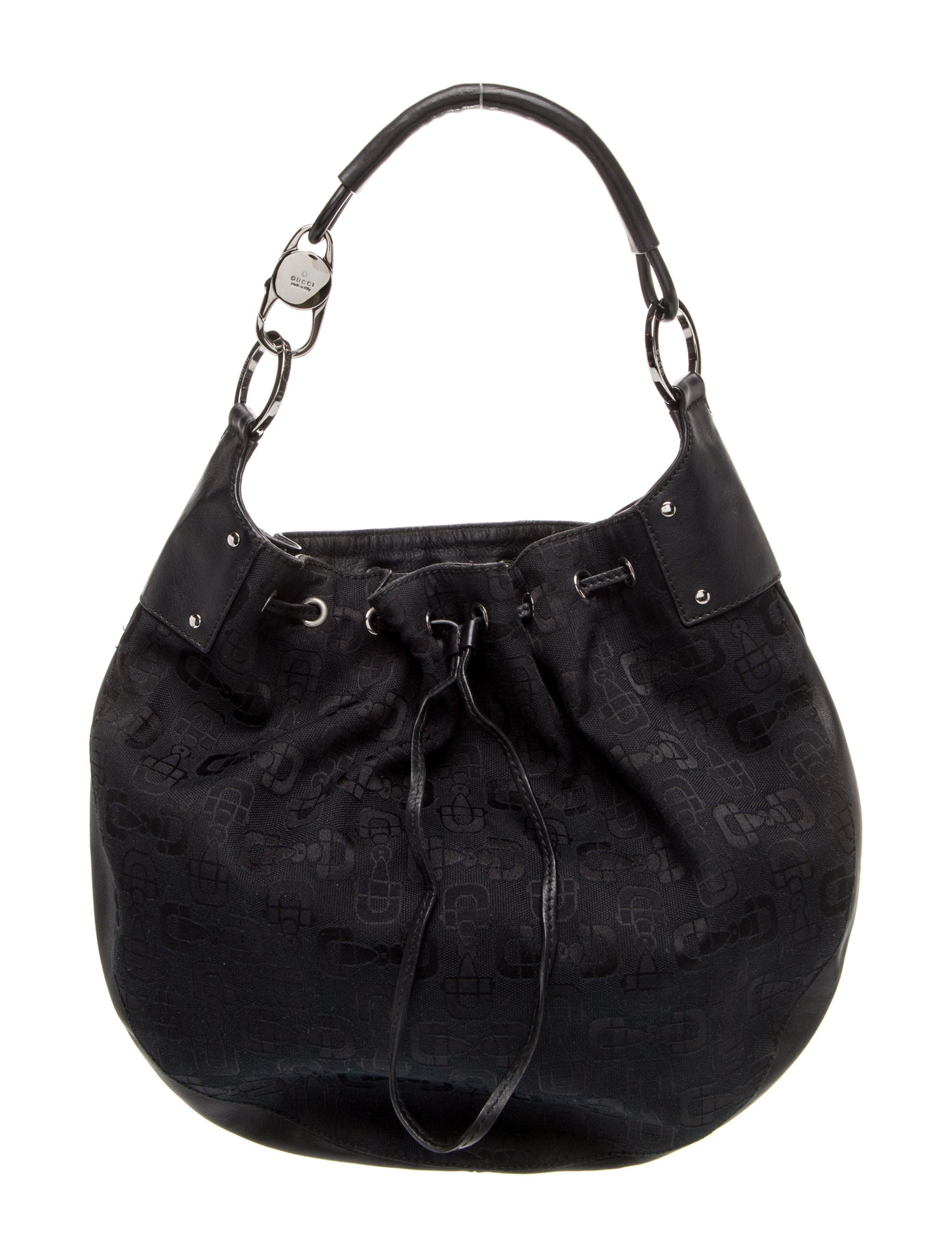 Gucci Horsebit Canvas Hobo