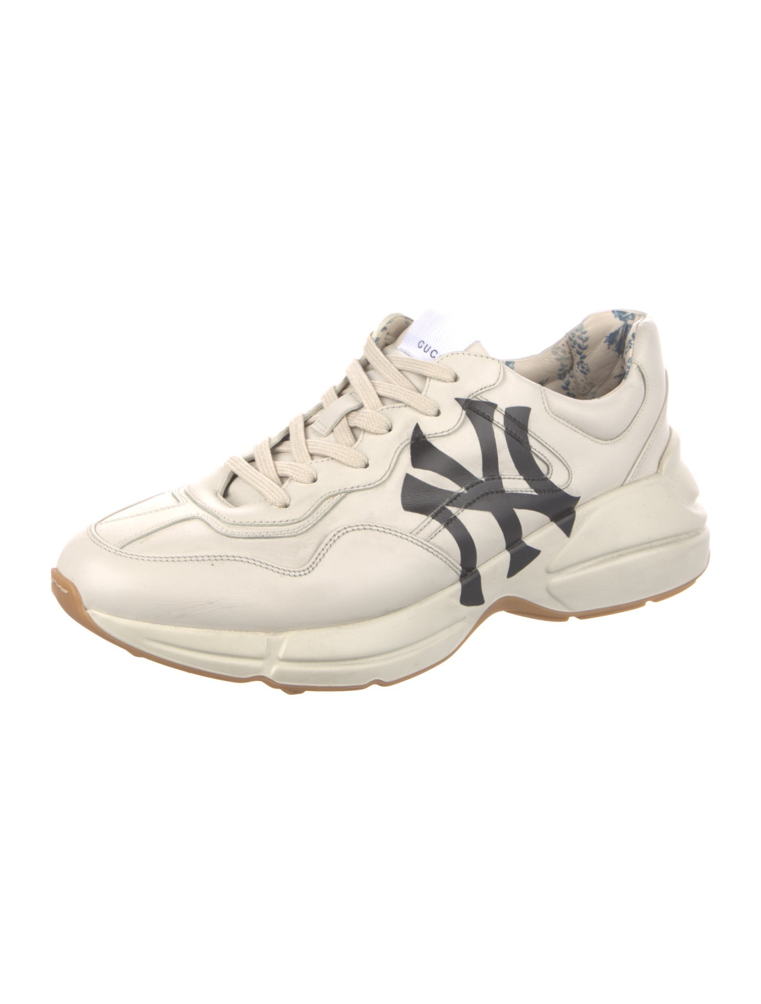 Gucci Leather Printed Athletic Sneakers