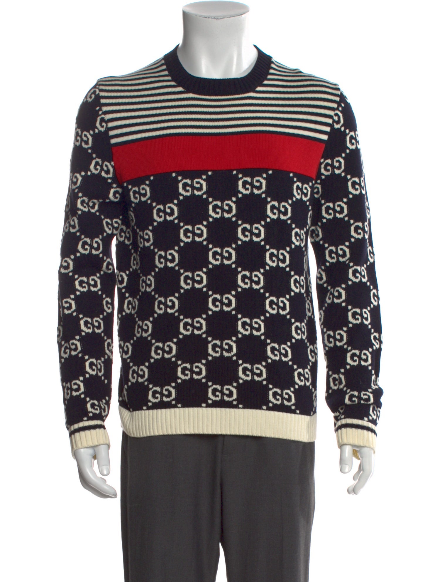 Gucci GG Supreme Crew Neck Pullover